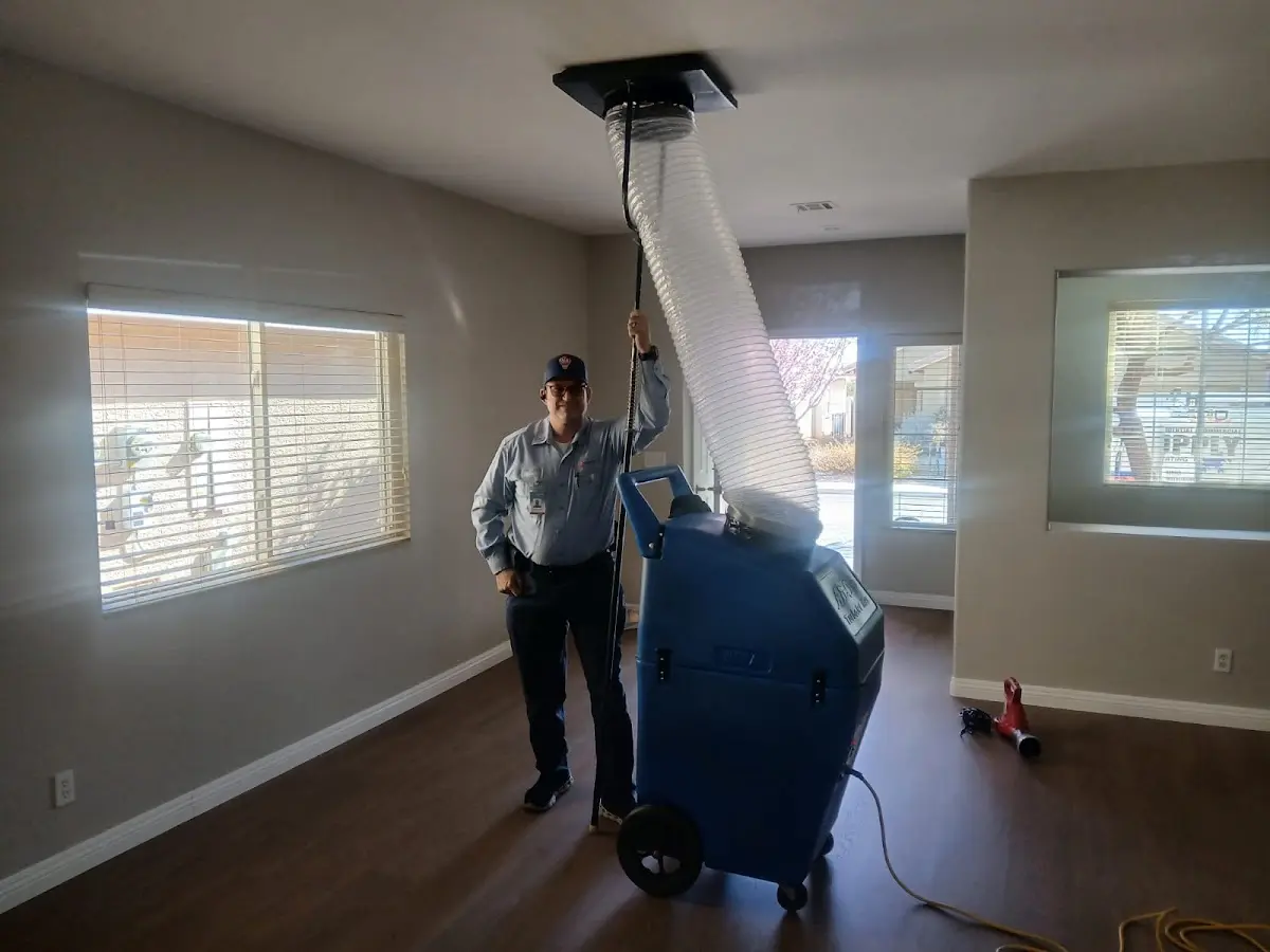 Professional Dryer Vent Cleaning work inside a Parkway home